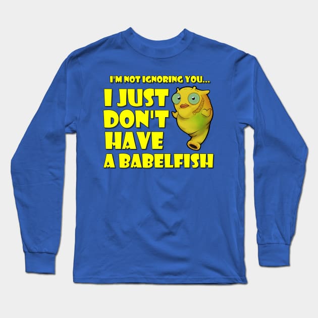 Hitchhiker's Guide - Babelfish Long Sleeve T-Shirt by FortyTwo